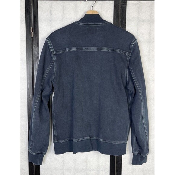 True Religion  Bomber Jacket Mens Blue Full Zip Long Sleeve Pockets. Size: L/G - Picture 2 of 6